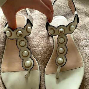 Gucci pearl sandals